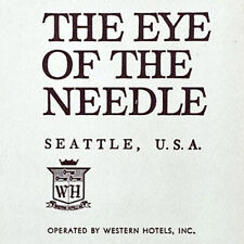 Vintage 1962 Space The Eye Of The Needle Restaurant Menu Western Hotels Seattle picture