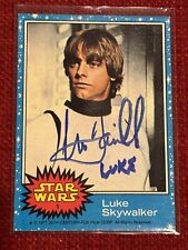 1977 Topps Star Wars Signed Authenticated Official Pix Mark Hamill Luke #1 picture