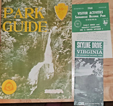 1968 Shenandoah National Park Guide Maps/Info With Two Tourist Brochures picture
