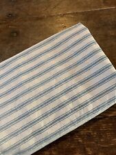 4 Vintage Ticking Striped Fabric Pieces  … 17” X 76” picture