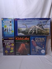 5 Kids Science Experiments Volcano Physics Rocket Water Brontosaurus Model New picture
