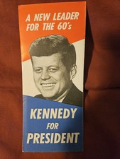 Vintage 1960 John F. Kennedy "NEW LEADER FOR THE 60's" Campaign Brochure picture