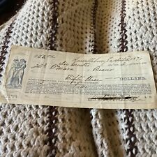 VINTAGE 1876 BEARER NOTE FOR $53.00 FROM RUSSELLSBURG,PA picture