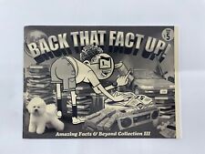 Rare Art Zine Back That Fact Up Amazing Facts & Beyond Collection 3 Leon Comic  picture