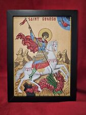 8x11 St. George  Embroidred Orthodox Icon  picture