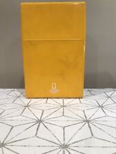 VTG 1988 national geographic society close-up USA maps set w/storage box yellow  picture