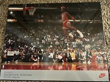 1988 NBA Nike advertisement Michael Jordan dunk contest free throw Plaque 1/1 Eb picture