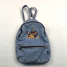 Vintage Walt Disney World Mickey Mouse And Friends Denim Backpack Small 80s 90s picture