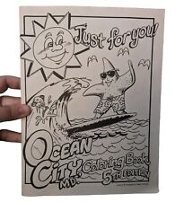 VTG 1985 Ocean City, MD Coloring Book 5th Ed. Beach Just For You Gladys Scesney picture