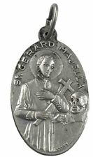 Vintage Catholic St Gerard, OL Perpetual Help SilverTone Religious Medal picture