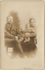 RPPC of Family w/Infant Looking Sad Unposted c1901 Postcard picture