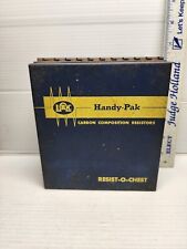 Vintage Resist O Chest Carbon Comp Resistor Cabinet Box Metal Shop Display  picture