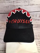 PT Cruiser Baseball Hat Black Red Lettering  Headwear Hook & Loop Otto Tag OSFM picture