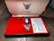 1990s EAGLE SCOUT Boy Scouts EAGLE RANK MEDAL in Presentation Box  /  BSA picture