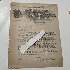 Sabine Tram Company Letter 1929 signed C. E. Walden Letterhead Texas Ephemera picture