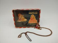 ANNIE APPLAUSE Vintage 1982 New in Box Little Orphan Annie Lapel Pin & Necklace  picture