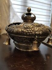 ANTIQUE JUDAICA SILVER TORAH CROWN HUNGARY OR AUSTRIA GORGEOUS AND IN GOOD SHAPE picture