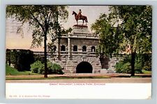 Chicago Illinois, GRANT MONUMENT, LINCOLN PARK, c1907 Vintage Postcard picture