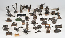 Large Assortment of Vintage Die-Cast Metal Brass Pencil Sharpeners Miniature picture
