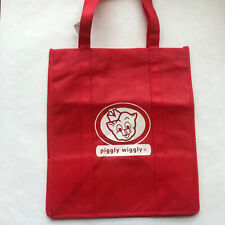 Piggly Wiggly Logo Reusable Shopping Bag Tote Red Polypropylene Towsleys New picture