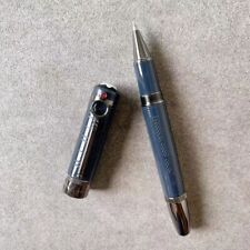 Luxury Great Writers Doyle Series Blue + Grey Clip 0.7mm Rollerball Pen NO BOX picture