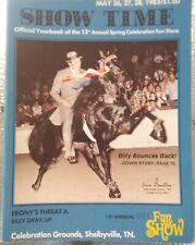 ShowTime Spring Celebration Horse Show Shelbyville TN 1983 Ebony's Threat TWH picture