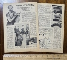 Vtg 1940s Article Violin Maker Gustav Henning Seattle WA Swedish-born picture