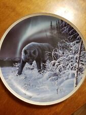  Bradford Northern Light Collection Catching the Elusive Light Wolf Plate #1377 picture