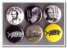 Charles Darwin Buttons Pins Badges geologist evolution natural selection picture