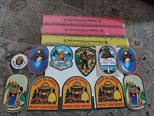 Lot of Vintage Smokey Bear Stickers Rulers Patch Historical Ephemera picture