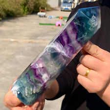 2.11LB Natural colour Fluorite Crystal obelisk crystal wand healing picture