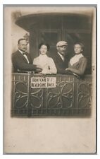 RPPC Take Me Out to Ball Game Reference Railroad Baseball Real Photo Postcard picture