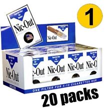 NIC OUT 20 pack Cigarette Filters 600 Tips Fiter Out Tar & Nic  picture