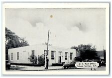 c1930's US Post Office Cars Front Siloam Springs Arkansas AR Vintage Postcard picture