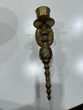 Vintage BRASS Wall Sconce Candlestick Holder picture