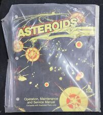 Atari Asteroids Arcade Game Manual In Original Plastic Wrap - 5th Printing 1979 picture