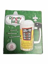 VTG Wembley The Ringer Beer Mug  W/ Bicycle Bell 20 oz Glass Man Cave new sealed picture