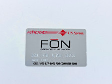 VINTAGE US SPRINT FONCARD - FIBER OPTIC NETWORK - COLLECTORS ITEM picture