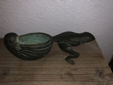 Bronze Frog pulling a Snail Shell Circa 1920 picture