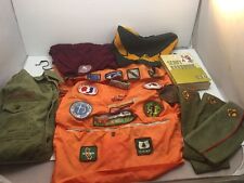 Vintage BOY SCOUTS OF AMERICA Collection SHIRT HATS Badges Handbook Caps & More picture
