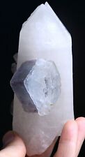 466g Natural Double Color Purple Fluorite Crystal Mineral Specimen/Yaogangxian picture