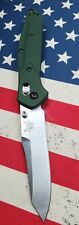 Benchmade 940 Osborne AXIS S30V Blade Green Aluminum Excellent EDC Made In USA picture