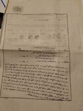 OTTOMAN PERIOD DOCUMENT ABOUT REAL ESTATE - 1323 OTTOMAN CALENDER picture