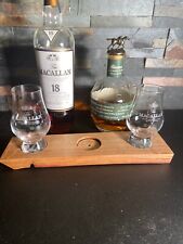 Glencairn Glass Tasting Flight Board for 3 glasses Oak Barrel Stave picture