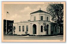 c1930's U.S. Post Office Building View Rockville Maryland MD Vintage Postcard picture