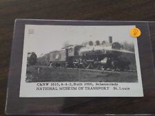 FDW Train or Station Postcard Railroad RR C & NW 1015 4-2-2 BUILT 1900 picture