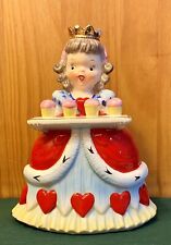 Vintage 1956 NAPCO Queen of Hearts Nursery Rhyme Figurine Planter, A1720F, Japan picture
