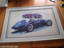 1987 Newport Beach Concours D'Elegance signed print Harold Cleworth Talbot Lago picture