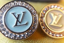 Louis Vuitton  buttons 2 pcs  green Crystal's   Size: 22 mm or 0.8  inch metal picture