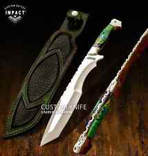 IMPACT CUTLERY RARE CUSTOM FULL TANG BOWIE KNIFE RESIN HANDLE- 1634 picture